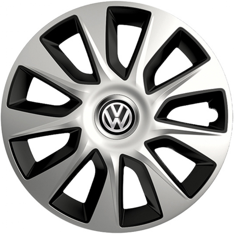 PUKLICE PRE VW 13" STRATOS silver/black 4ks